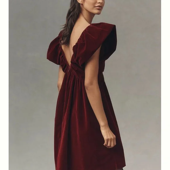 Endless Rose Velvet Bow Mini Dress - Picture 3 of 4